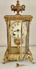 Stunning French Ormolu 8 Days Four Glasses Striking Mantel clock