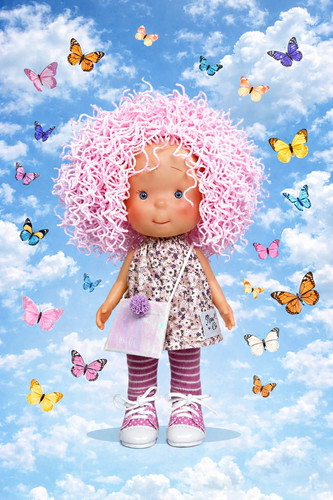Doll pippa in lavender - pippa, 9''