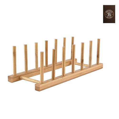 Bamboo wooden dish rack - wooden,