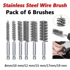 6 x Stainless Steel Wire Brush