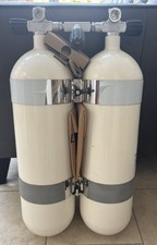 2x10 litre twinset diving