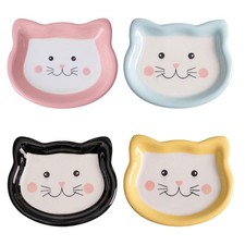 Cartoon cat bowl - cat, saucer