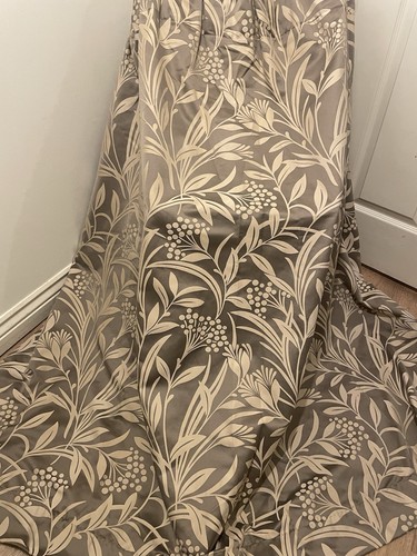 Dorma taupe mink leaf pattern - leaf,