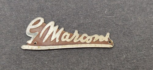 Marconi radio badge logo - badge,