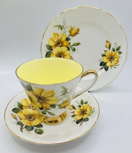 Old royal china yellow - china, rose