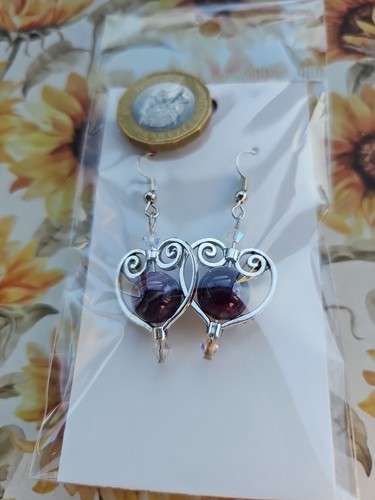Hand crafted earrings - hand,