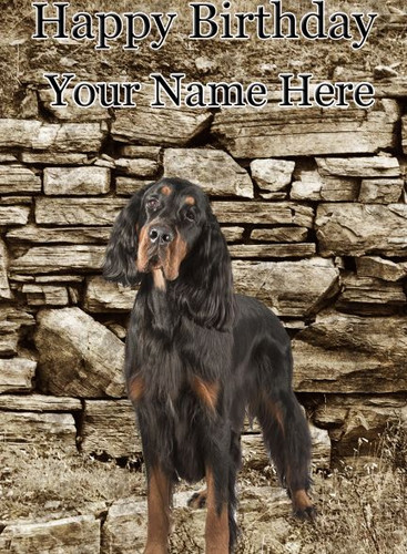 Gordon setter personalised - gordon, a5