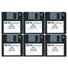 Akai S1000 / S3000 Set of Six