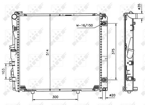 Rampro radiator fits mercedes - rampro,