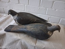 2 x vintage decoy pigeons