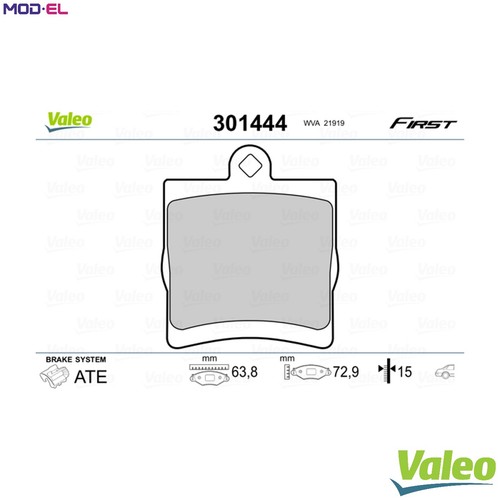 Brake pad set - set, disc