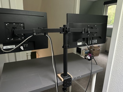 Double twin arm desk mount - arm,