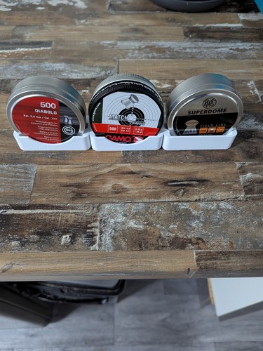 Airgun pellet tin holders - pellet,