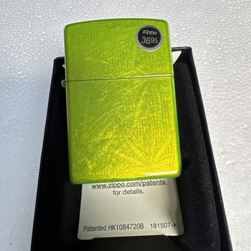 Zippo cannabis leaves design - leaves,