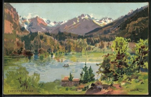Lithograph oberstdorf - lithograph,