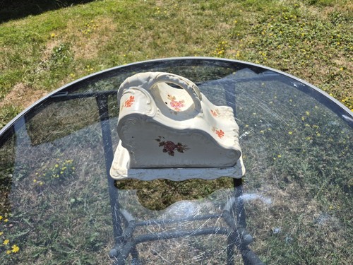 Antique ceramic cheese dish - ceramic,