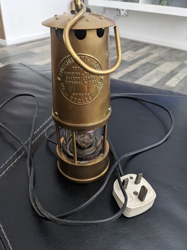 Eccles miners lamp table - lamp,