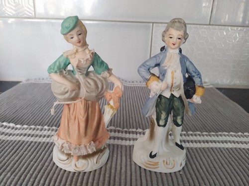 Pair bisque figurines in - pair,