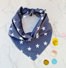 Grey Star Dog Bandana -  tie