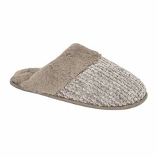 NEW Womens Warm Cosy Winter Indoor HomeLadies Knitted Flat Mules Slippers Shoes