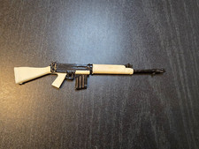 VINTAGE TOY PALITOY ACTION MAN WHITE SLRs RIFLE 1971