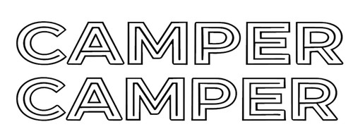 Camper decals stickers - decals,