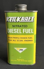 KEIL KRAFT VINTAGE NITRATED GLOWPLUG DIESEL RC MODEL ENGINE FUEL CAN DISPLAY TIN
