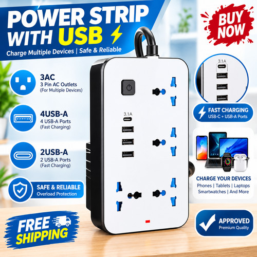 Surge protected extension lead - protected,