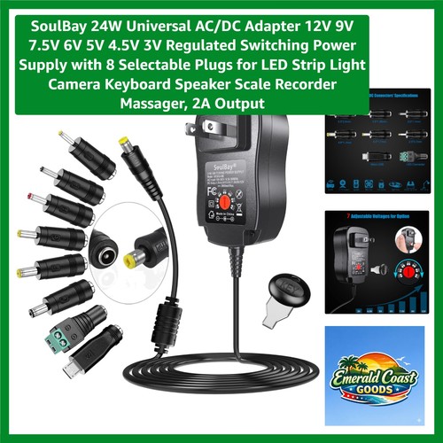 24w universal adapter - universal, ac/dc