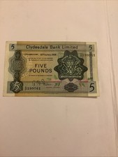 Clydesdale Bank LTD - £5 Note