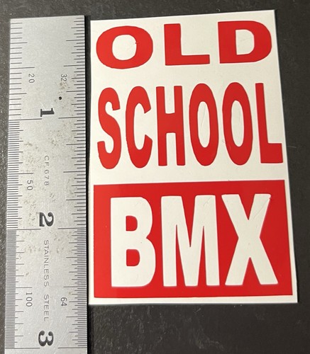 Old school bmx bikes decal - old,