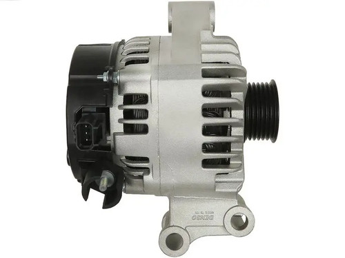 Alternator with belt pulley