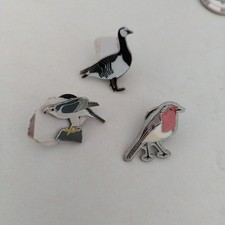 RSPB BARNACLE Goose Robin Goshawk Charity Pin Badges