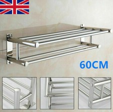 Double Chrome Towel Rail Rack