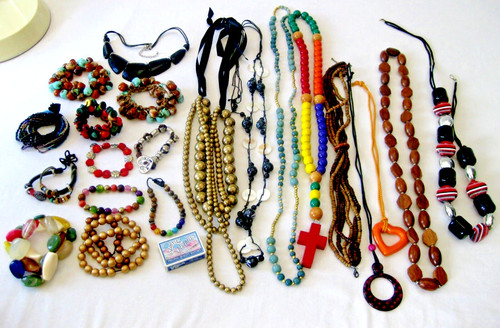 Beaded necklaces - 20,