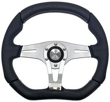 Genuine Momo Trek R 350mm black leather steering wheel and hub kit for TVR.