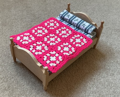 Hand crocheted dolls house - hand,