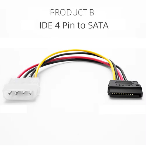 Molex pin sata power - to,