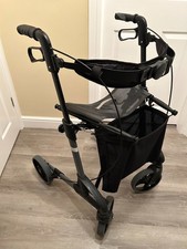 TOPRO Troja Original Indoor & Outdoor Walker / Rollator silver/black with basket