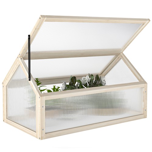 Outsunny wooden cold frame - wooden,