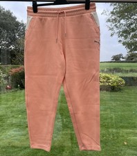 Womens PUMA Joggers Tracksuit Bottoms Large Coral Peach Unworn