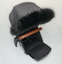 Luxury FAUX FUR Pram Hood Trim