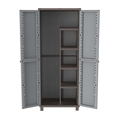Tall plastic cupboard storage - plastic,