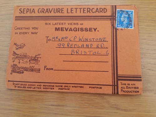 Mevagissey lettercard 35419