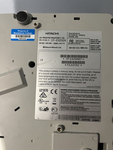 Hitachi ex250n lcd - cp-ex250n,