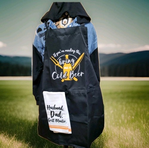 Bbq grill master - master, apron