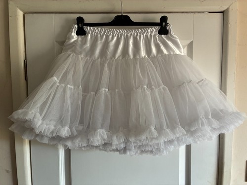 Ladies white ruffle - ladies,