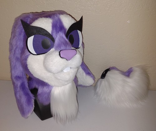 Lavender bunny fursuit - lavender,