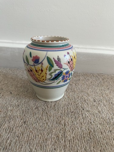 Poole pottery vase - vase, floral