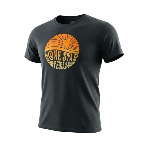 Black lone star texas tee - lone,